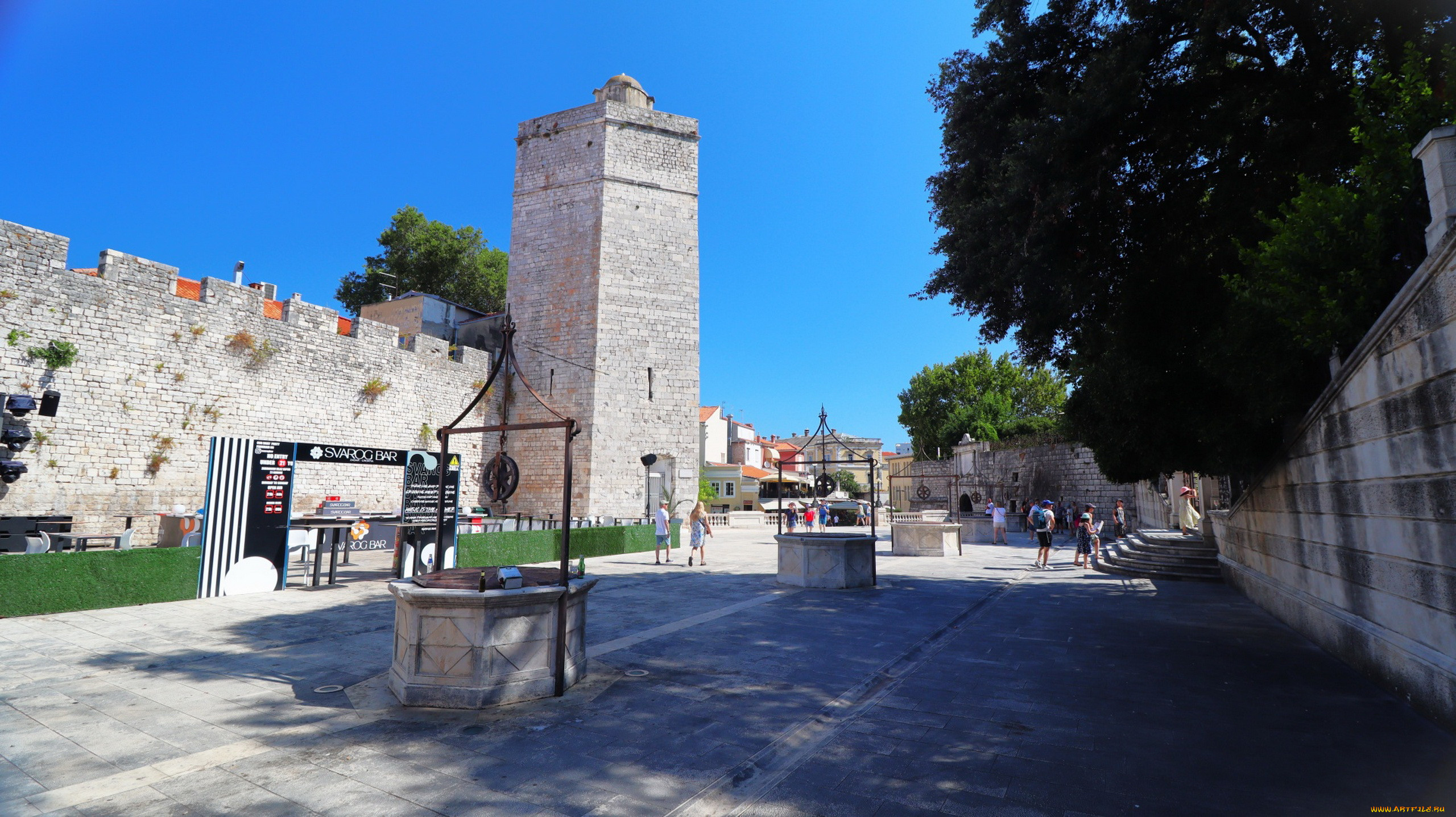 the five wells square, zadar, croatia, , - ,  ,  , the, five, wells, square